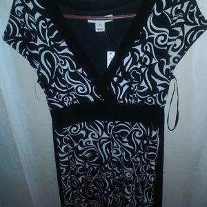 Black and white dress